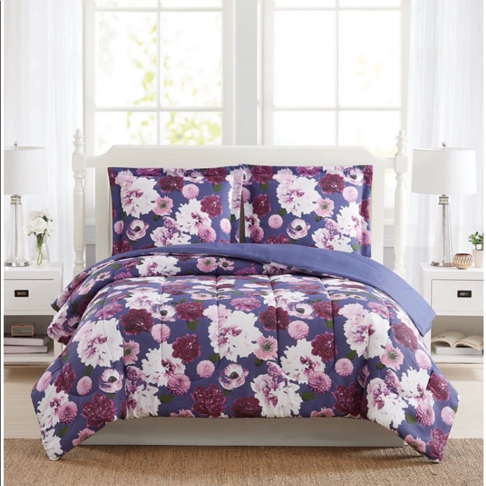 Pem America Bloomy Reversible 3-pc Comforter Set